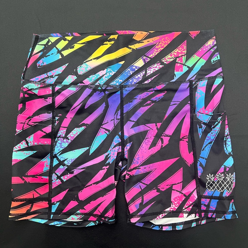 Vibrant Multicolor Women's Athletic Shorts